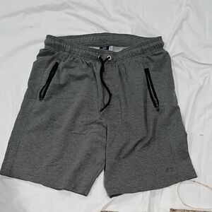 Athletic Gray Men's Shorts with Drawstring